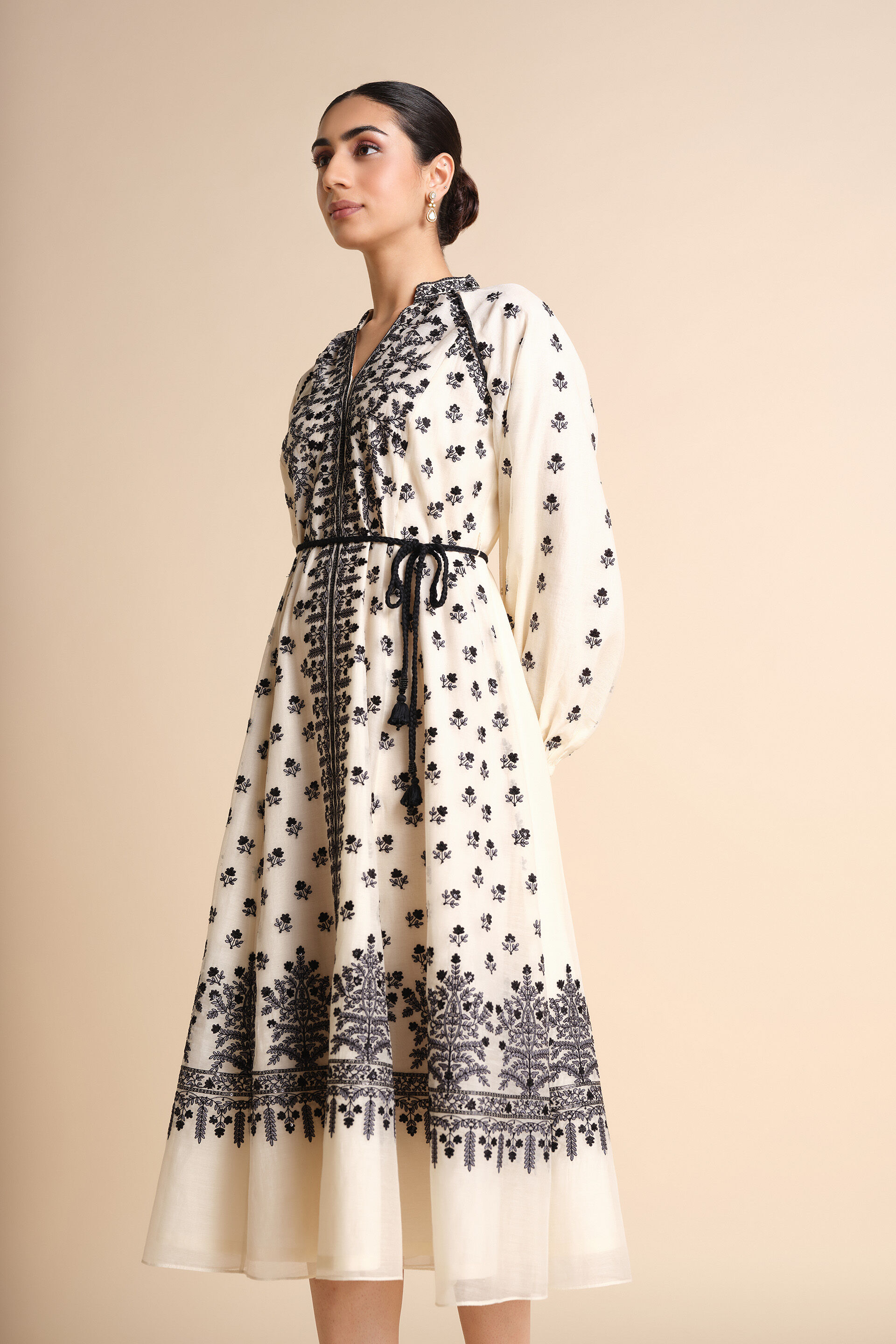 Sawsan Embroidered Mul Dress - White, White, image 8